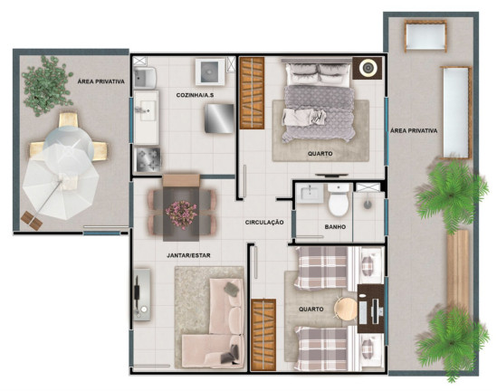 Imagem Imóvel com 2 Quartos à Venda, 40 m² em Jardim Alvorada - Nova Iguaçu