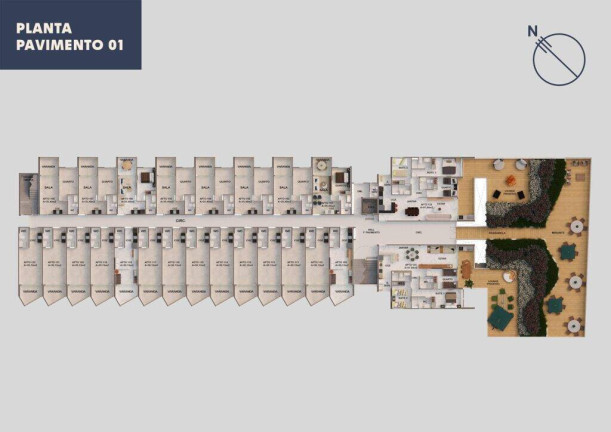 Apartamento com 3 Quartos à Venda, 27 m² em Tamandaré