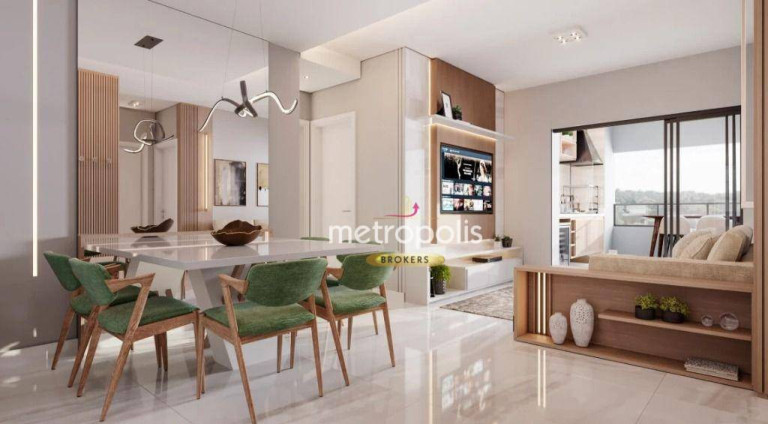 Apartamento com 2 Quartos à Venda, 136 m² em Vila Bastos - Santo André