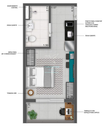 Imagem Studio com 1 Quarto à Venda, 25 m² em Vila Madalena - São Paulo