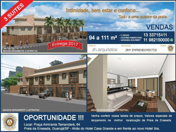 Imagem Sobrado com 3 Quartos à Venda, 126 m² em Jardim Três Marias - Guarujá Imagem Sobrado com 3 Quartos à Venda, 126 m² em Jardim Três Marias - Guarujá