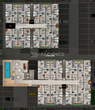Imagem Apartamento com 2 Quartos à Venda, 51 m² em Portal Do Sol - João Pessoa