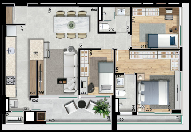 Imagem Cobertura com 3 Quartos à Venda, 133 m² em Bacacheri - Curitiba