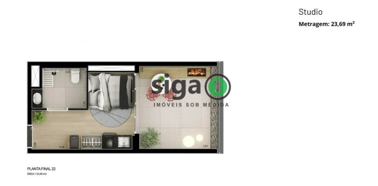 Imagem Apartamento com 1 Quarto à Venda, 23 m² em Paraíso - São Paulo