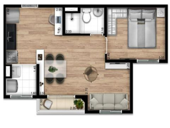 Imagem Apartamento com 2 Quartos à Venda, 37 m² em Jardim Da Pedreira - São Paulo
