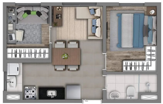 Imagem Apartamento com 1 Quarto à Venda, 24 m² em Santo Amaro - São Paulo Imagem Apartamento com 1 Quarto à Venda, 24 m² em Santo Amaro - São Paulo