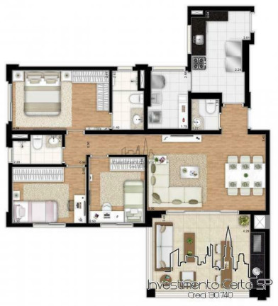 Imagem Apartamento com 3 Quartos à Venda, 109 m² em Vila Formosa - São Paulo Imagem Apartamento com 3 Quartos à Venda, 109 m² em Vila Formosa - São Paulo