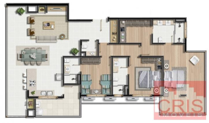 Imagem Apartamento com 3 Quartos à Venda, 164 m² em Cidade Alta - Bento Gonçalves