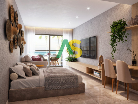 Imagem Flat com 1 Quarto à Venda, 30 m² em Carneiros - Tamandaré Imagem Flat com 1 Quarto à Venda, 30 m² em Carneiros - Tamandaré