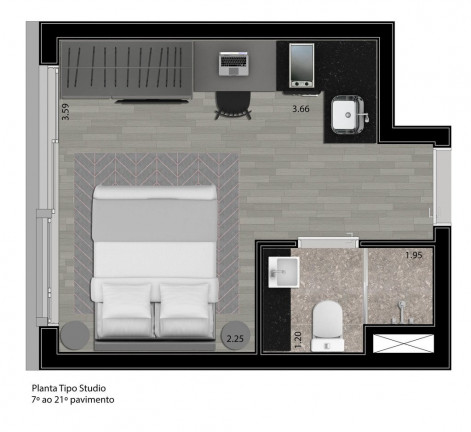 Imagem Apartamento com 1 Quarto à Venda, 72 m² em Perdizes - São Paulo
