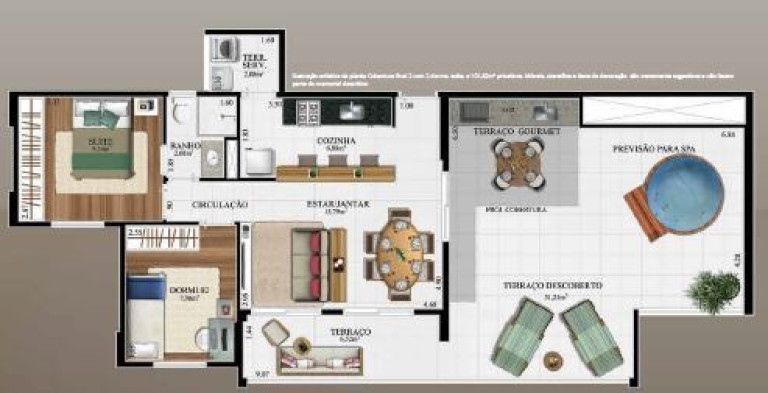 Imagem Imóvel com 3 Quartos à Venda, 75 m² em Vila Andrade - São Paulo