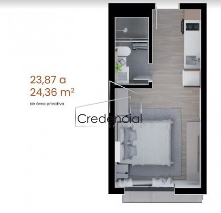 Imagem Apartamento com 1 Quarto à Venda, 24 m² em Cristo Rei - Curitiba Imagem Apartamento com 1 Quarto à Venda, 24 m² em Cristo Rei - Curitiba