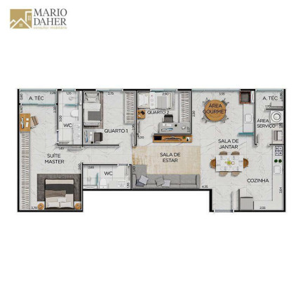 Imagem Apartamento com 3 Quartos à Venda, 94 m² em Villa Branca - Jacareí Imagem Apartamento com 3 Quartos à Venda, 94 m² em Villa Branca - Jacareí