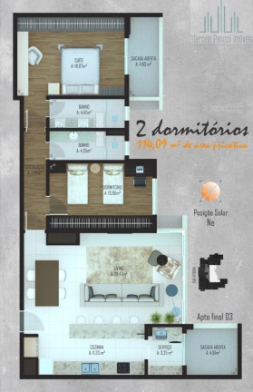 Imagem Apartamento com 2 Quartos à Venda, 114 m² em Cidade Alta - Bento Gonçalves