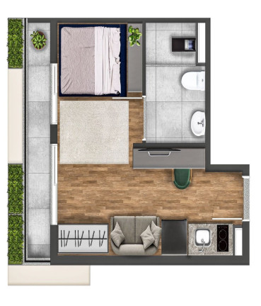 Imagem Apartamento com 1 Quarto à Venda, 31 m² em Jardim Paulista - São Paulo
