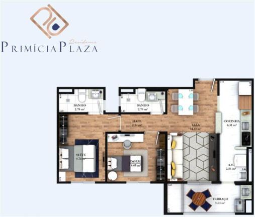 Imagem Apartamento com 2 Quartos à Venda, 64 m² em Guilhermina - Praia Grande