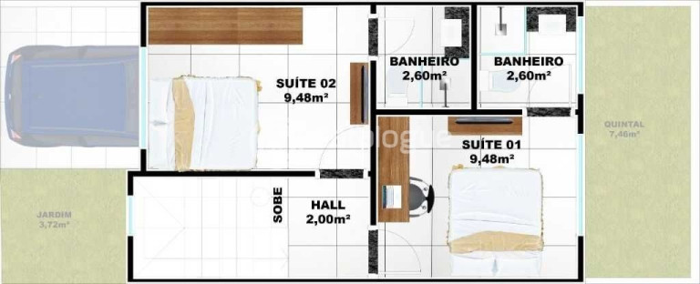 Imagem Casa de Condomínio com 2 Quartos à Venda, 66 m² em Santa Tereza - Parnamirim Imagem Casa de Condomínio com 2 Quartos à Venda, 66 m² em Santa Tereza - Parnamirim