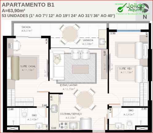 Imagem Apartamento com 2 Quartos à Venda, 70 m² em Meireles - Fortaleza Imagem Apartamento com 2 Quartos à Venda, 70 m² em Meireles - Fortaleza