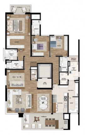 Imagem Apartamento com 4 Quartos à Venda, 200 m² em Alphaville Empresarial - Barueri
