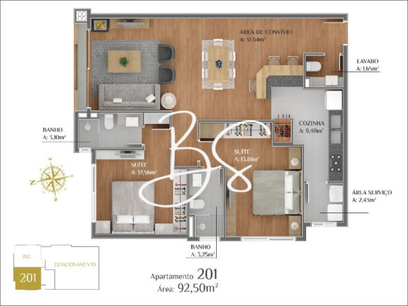 Imagem Apartamento com 1 Quarto à Venda, 58 m² em Lagos Do Bosque - Gramado
