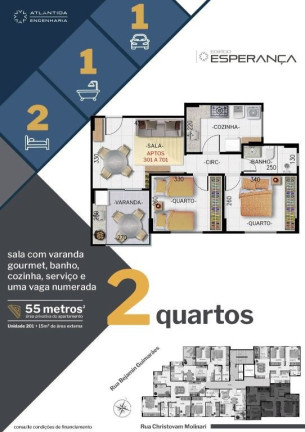 Imagem Apartamento com 2 Quartos à Venda, 55 m² em Morro Da Glória - Juiz De Fora