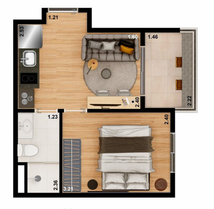 Studio com 1 Quarto à Venda, 20 m² em Vila Clementino - São Paulo