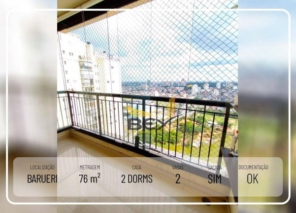 Imagem Apartamento com 2 Quartos à Venda, 76 m² em Jardim Tupanci - Barueri
