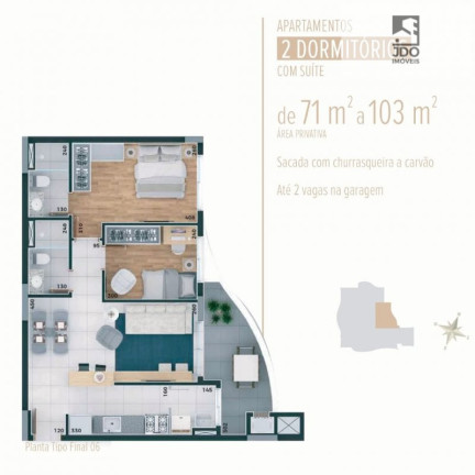 Imagem Apartamento com 2 Quartos à Venda, 71 m² em São Francisco - Curitiba Imagem Apartamento com 2 Quartos à Venda, 71 m² em São Francisco - Curitiba