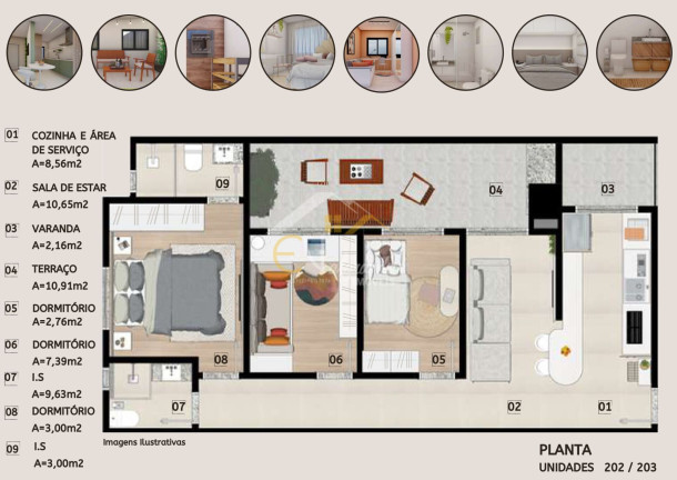 Imagem Apartamento com 3 Quartos à Venda, 70 m² em Pineville - Pinhais Imagem Apartamento com 3 Quartos à Venda, 70 m² em Pineville - Pinhais