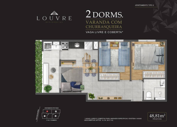 Imagem Apartamento com 2 Quartos à Venda, 49 m² em Jardim Das Flores - Osasco
