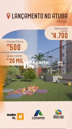 Imagem Apartamento com 2 Quartos à Venda, 44 m² em Atuba - Pinhais