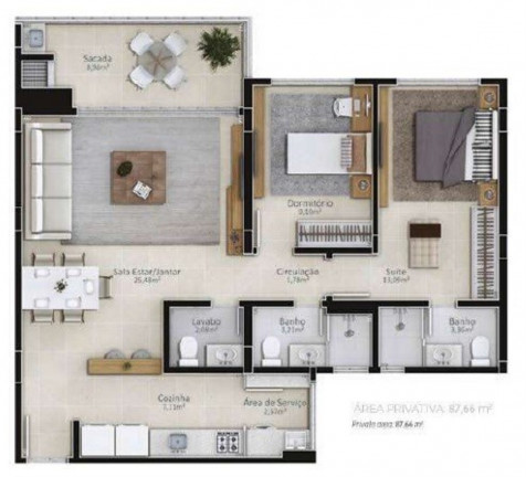 Imagem Imóvel com 3 Quartos à Venda, 166 m² em Jurerê - Florianópolis