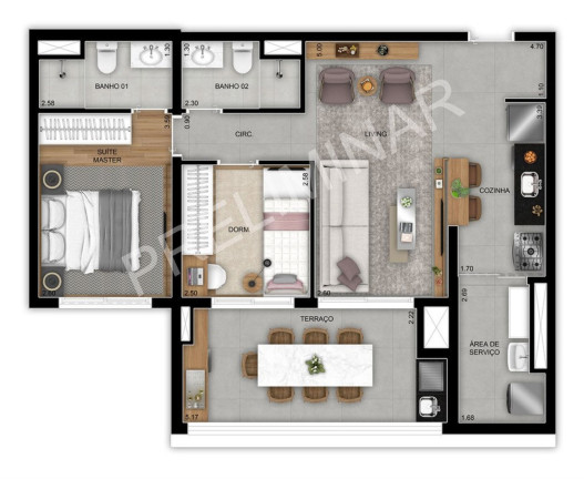 Imagem Apartamento com 2 Quartos à Venda, 100 m² em Jardim Prudência - São Paulo