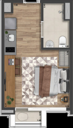 Imagem Imóvel com 1 Quarto à Venda, 23 m² em Vila Mariana - São Paulo