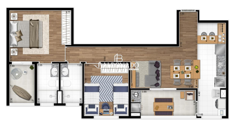 Imagem Apartamento com 2 Quartos à Venda, 69 m² em Bosque Flamboyant - Taubaté Imagem Apartamento com 2 Quartos à Venda, 69 m² em Bosque Flamboyant - Taubaté