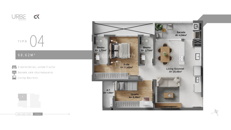 Imagem Apartamento com 2 Quartos à Venda, 87 m² em São Judas - Itajaí Imagem Apartamento com 2 Quartos à Venda, 87 m² em São Judas - Itajaí