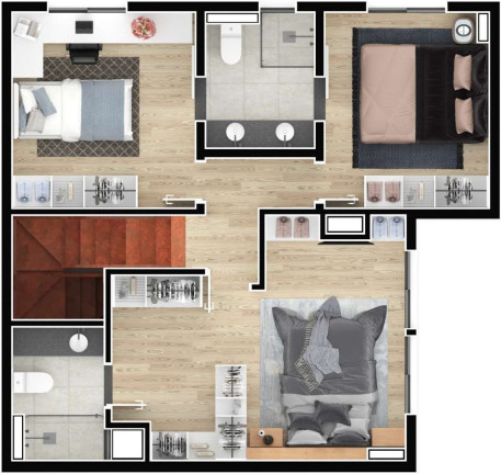 Imagem Apartamento com 3 Quartos à Venda, 85 m² em Boa Vista - Curitiba