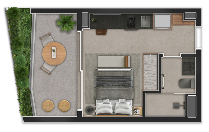 Imagem Imóvel com 1 Quarto à Venda, 53 m² em Itaim Bibi - São Paulo
