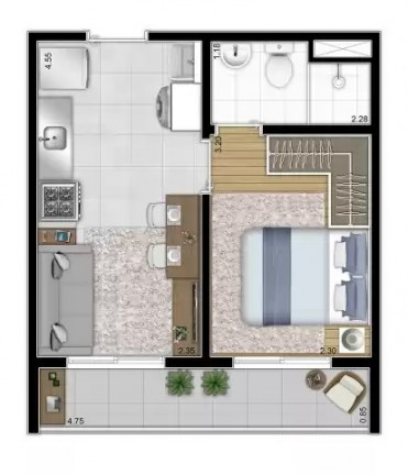 Imagem Imóvel com 1 Quarto à Venda, 27 m² em Vila Romana - São Paulo