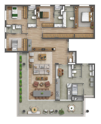 Imagem Apartamento com 4 Quartos à Venda, 218 m² em Sumaré - São Paulo