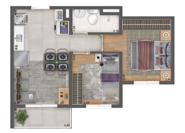 Imagem Apartamento com 1 Quarto à Venda, 26 m² em Penha - São Paulo