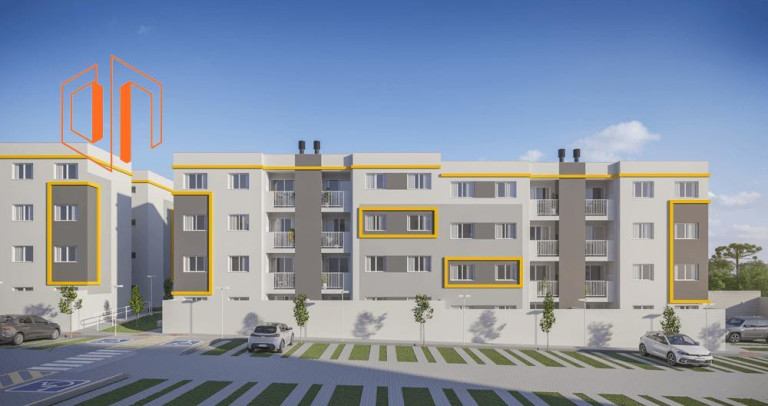 Imagem Apartamento com 2 Quartos à Venda, 57 m² em Jardim Amélia - Pinhais