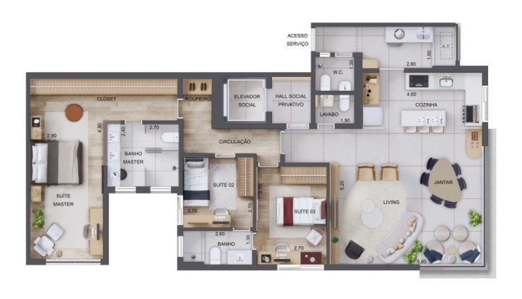 Imagem Apartamento com 3 Quartos à Venda, 126 m² em Perdizes - São Paulo
