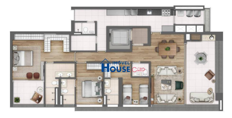 Apartamento com 3 Quartos à Venda, 168 m² em Pinheiros - São Paulo