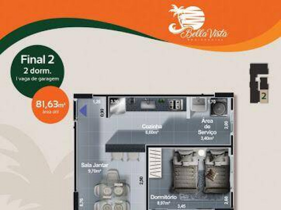 Imagem Apartamento com 2 Quartos à Venda, 71 m² em Centro - Itanhaém