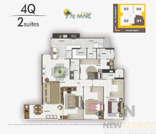 Imagem Apartamento com 4 Quartos à Venda, 125 m² em Praia Da Costa - Vila Velha Imagem Apartamento com 4 Quartos à Venda, 125 m² em Praia Da Costa - Vila Velha
