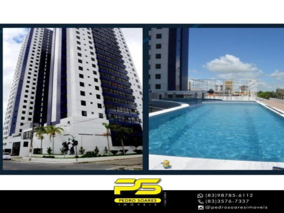 Apartamento com 2 Quartos à Venda, 61 m² em Estados - João Pessoa