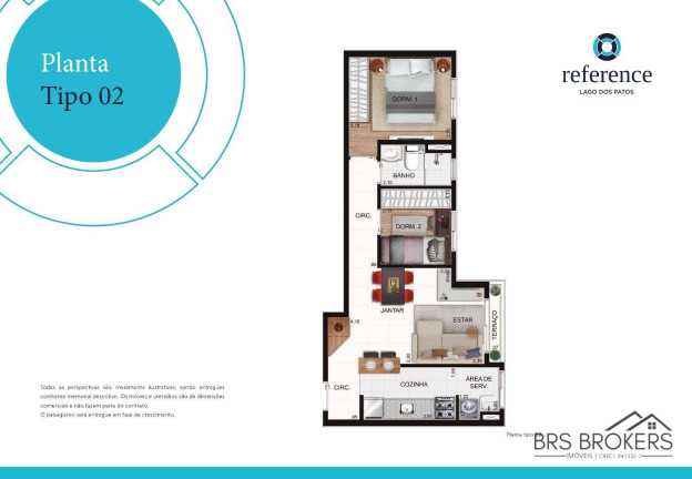 Imagem Apartamento com 2 Quartos à Venda, 46 m² em Vila Galvão - Guarulhos