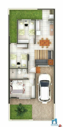 Imagem Casa com 3 Quartos à Venda, 57 m² em Jardim Carvalho - Ponta Grossa