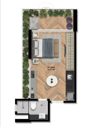 Imagem Apartamento à Venda, 28 m² Imagem Apartamento à Venda, 28 m²
